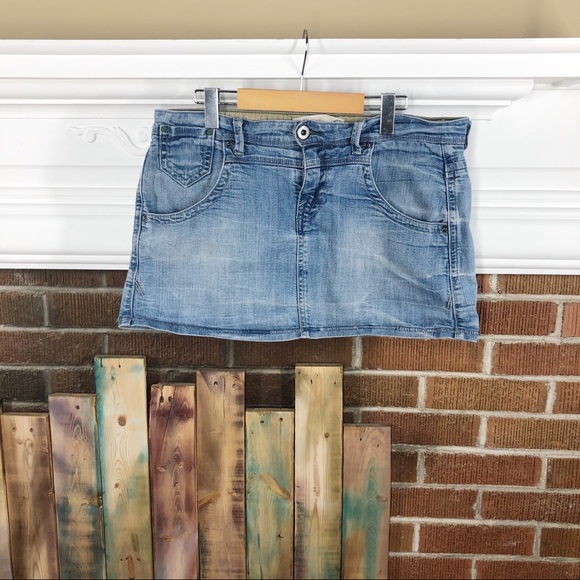 Levi's Dresses & Skirts - Levi’s Distressed Mini Jean Skirt